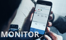Monitor temperature and track cargo location in real time.
