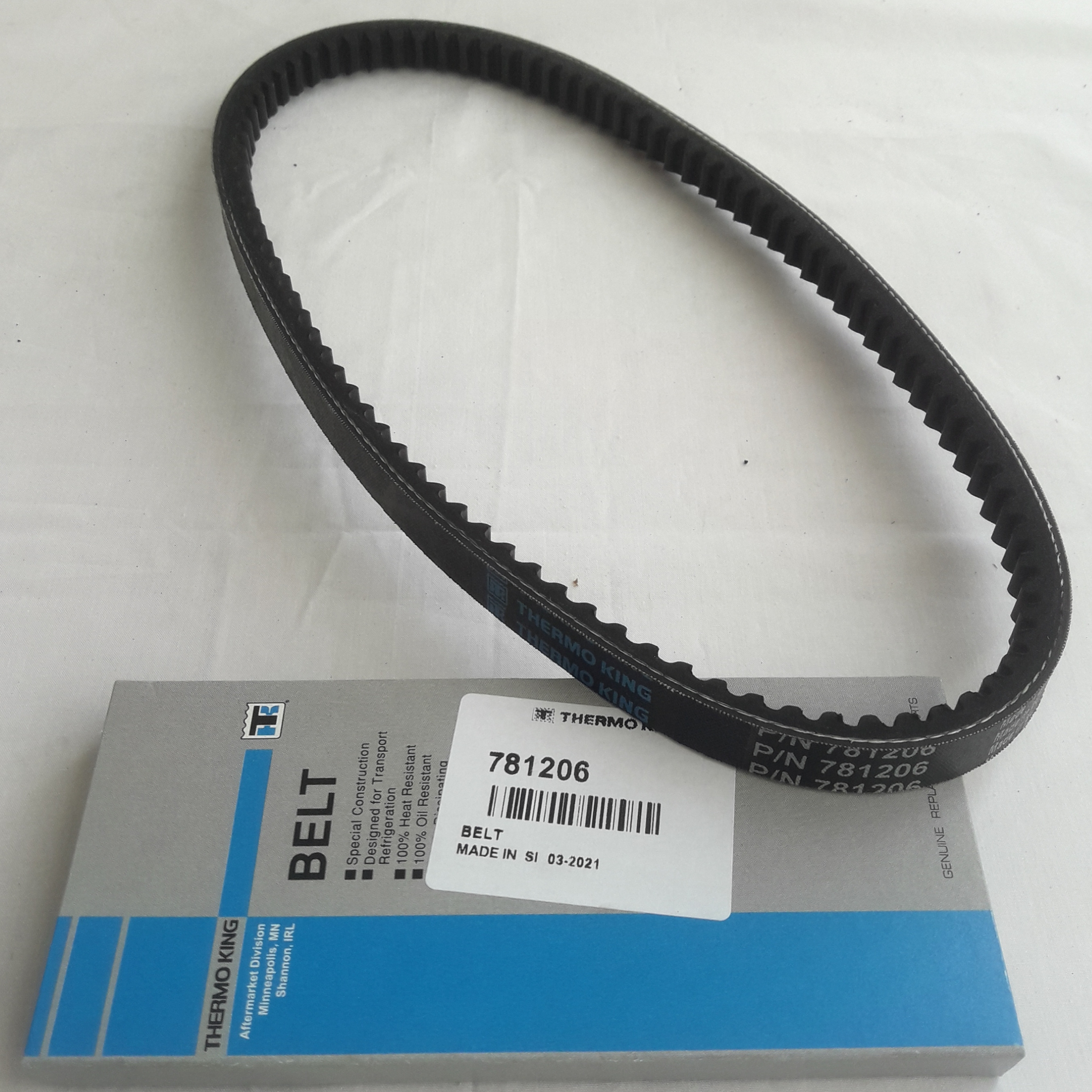 D&D PowerDrive 78629 Heavy Duty Aramid V-Belt – Fits Thermo King, 5LK 5/8 X 87in OC