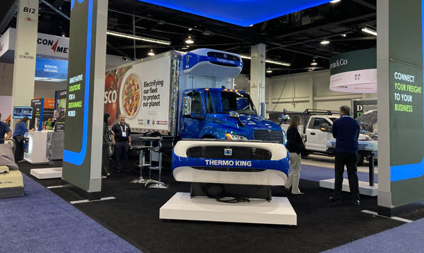 e1000 unit with mount on Sysco truck in background