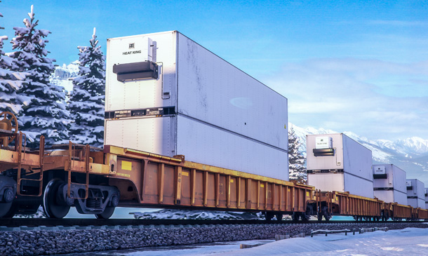 Photo of a Heat King unit on a semi trailer.