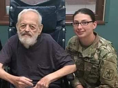 Brittany Chapeau with her Grandfather