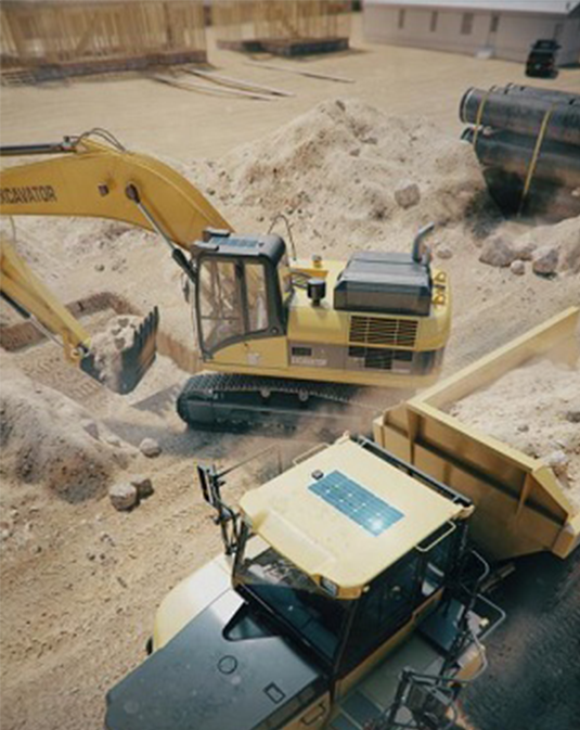 ThermoLite Solar Panels for Off-Road Heavy Equipment